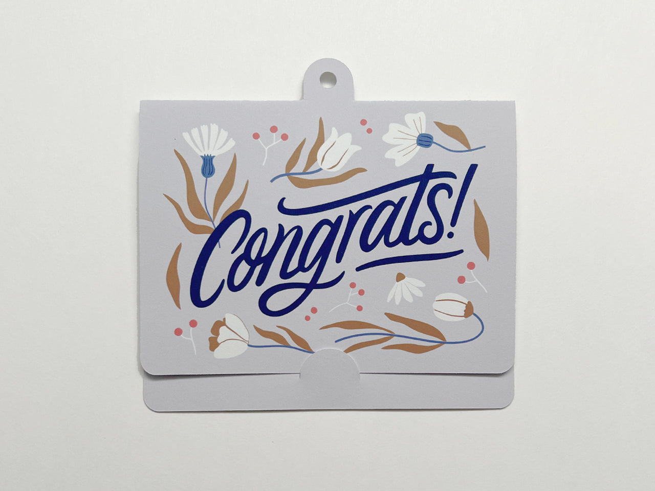 Congrats Gift Tag Card Holder