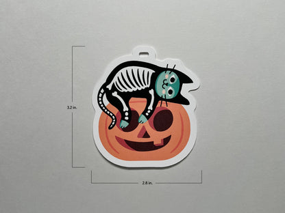 Halloween gift tags are approximately 2.8 inches wide by 3.2 inches tall.