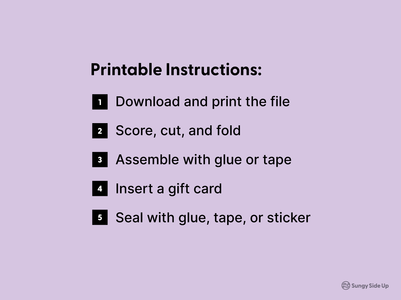 Step-by-step instructions for assembling a printable hippo gift card holder. This digital file guides users through printing, cutting, folding, and gluing to create a cute envelope for gift cards. Perfect for birthdays, baby showers, and kids parties. Great for shoppers looking for a quick and easy DIY paper craft or handmade gift solution using home printer and basic tools.