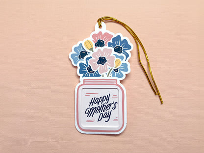 Handmade Mother's Day Gift Tag with Note Section - Personalize Your Gift with a Heartfelt Message