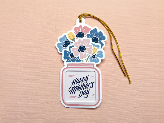 Handmade Mother's Day Gift Tag with Note Section - Personalize Your Gift with a Heartfelt Message