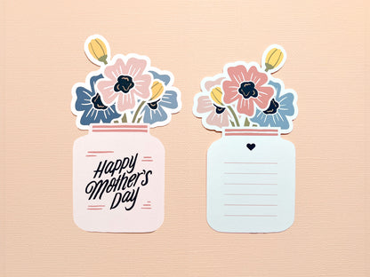 Handmade Mother's Day Gift Tag with Note Section - Personalize Your Gift with a Heartfelt Message