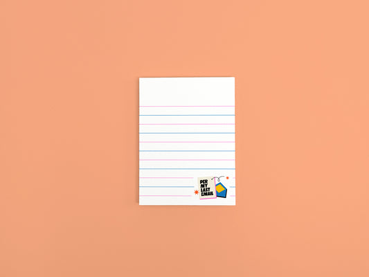 Per My Last Email mini lined notepad with 50 tear-off sheets, 3x4 funny office stationery for coworkers on a peach background.