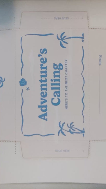 Retro Beach Printable Gift Card Holder – "Adventure's Calling"