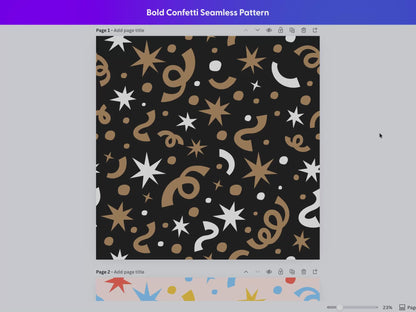 Bold Confetti Seamless Pattern | Two (2) Colorways