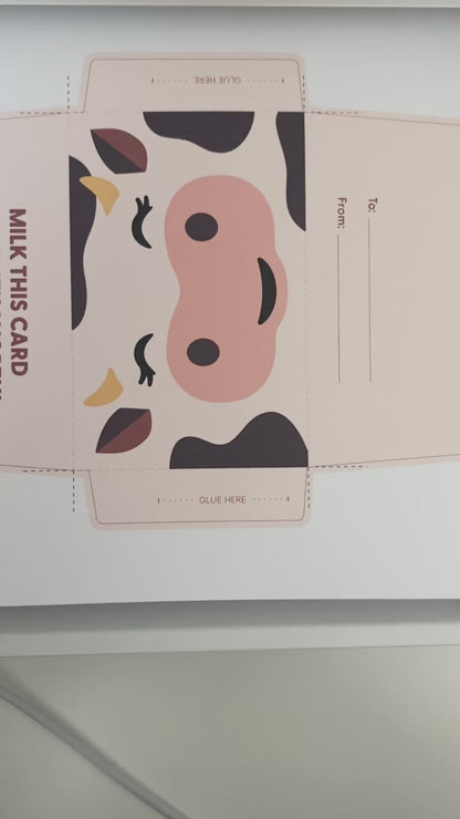 DIY Cow Gift Card Holder [Printable]