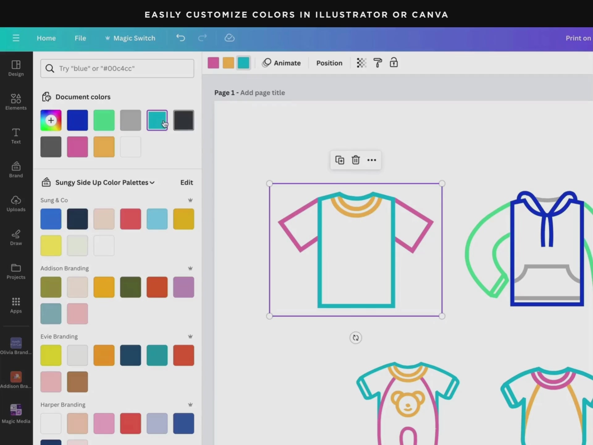 Easily customize colors in of this icon pack in Illustrator or Canva