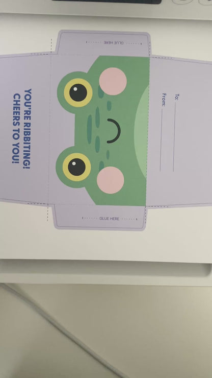 Printable Frog Gift Card Holder, DIY Envelope for Celebrations [Printable]