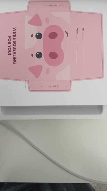 Printable Pig Gift Card Holder, DIY Animal Themed Envelope [Printable]