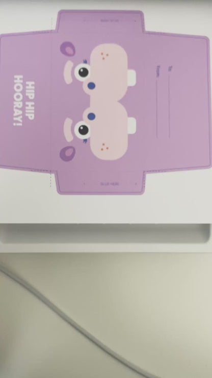Printable Hippo Gift Card Holder DIY Envelope for Kids [Printable]