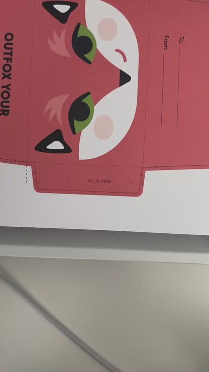 Fox Printable DIY Gift Card Envelope [Printable]